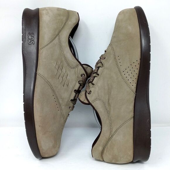 SAS Free Time Women’s Size 9 WW Wide Walking Shoes Tan Nubuck Lace Up Comfort - Picture 7 of 11